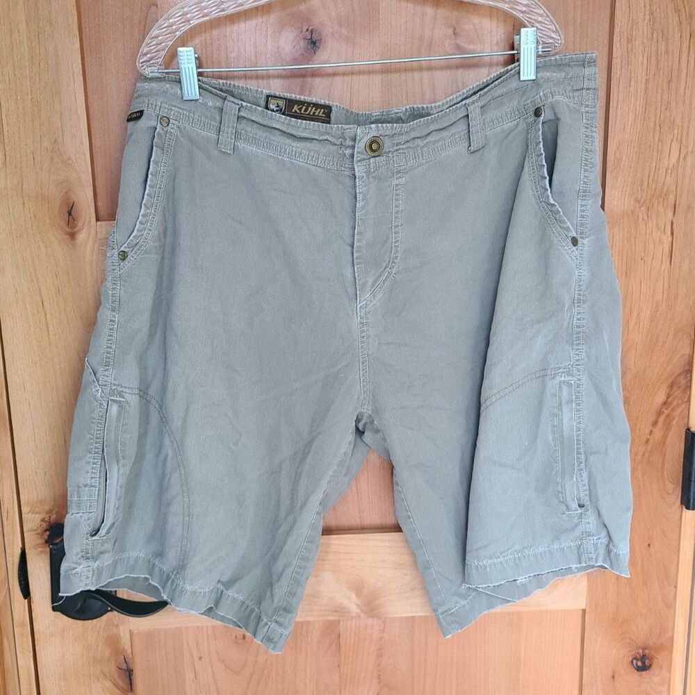 KUHL Ramblr Shorts 39x10‎ Hiking Cargo Green Gray Outdoors Camping Trail Fishing